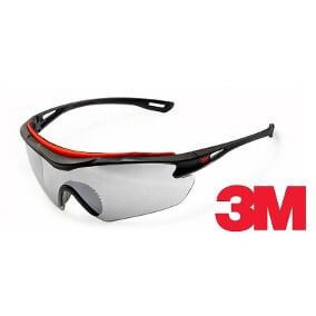 Imagen Anteojo 3M Eru con Cubre-Cejas Desmontable HC/AF Antiraya / Antiemp Transp o Gris IRAM