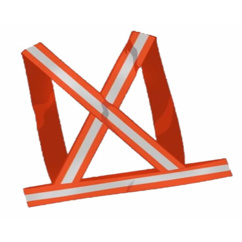 Imagen Bandolera Naranja Flúo PVC con Reflectivo