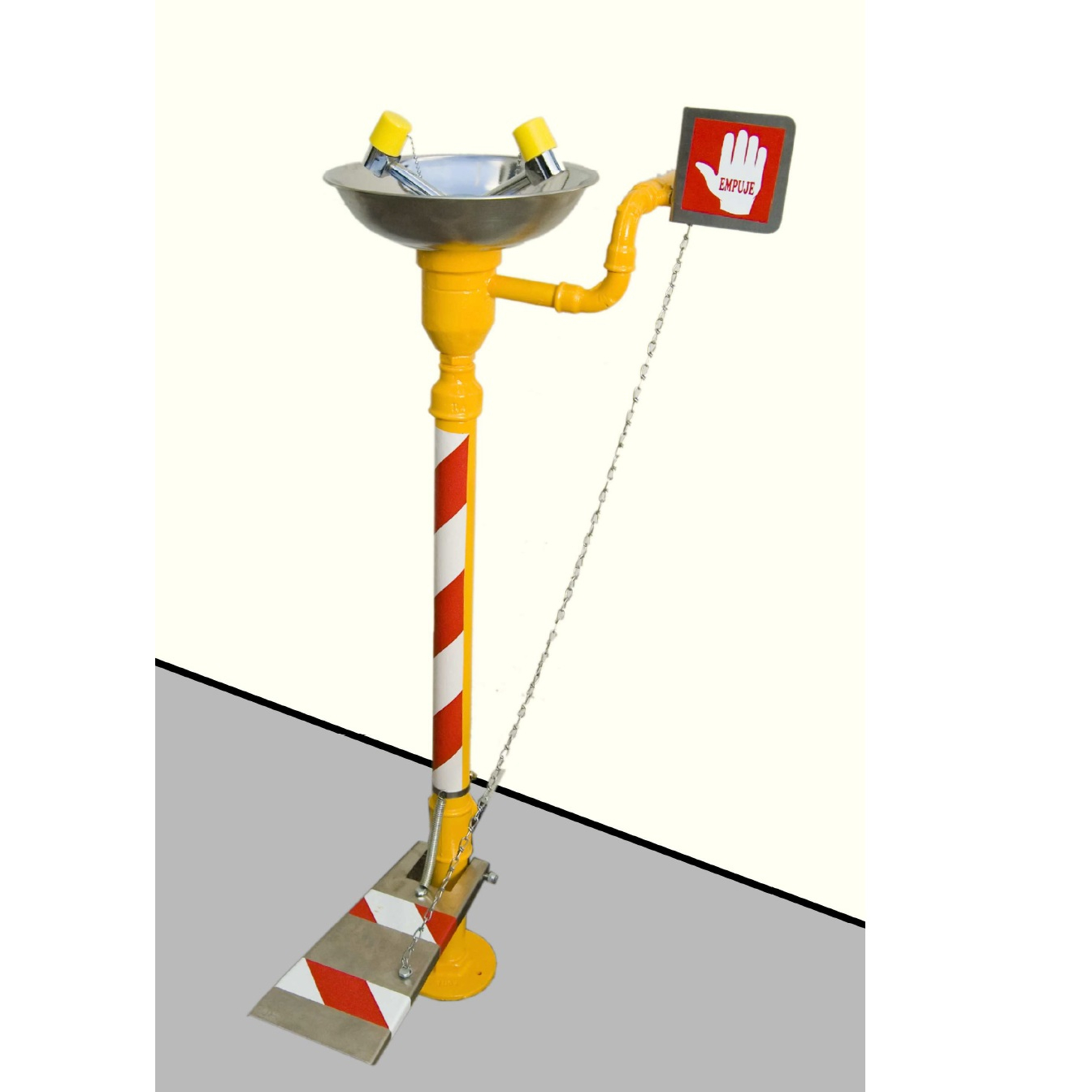 Imagen Lavaojos de Pie Accionamiento Manual y Pedal Galvanizada Pintura Epoxi