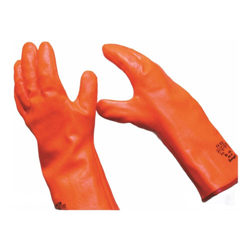 Imagen Par Guante PVC Flúo para Bajas Temperaturas IRAM