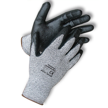 Imagen Par Guante Resistente al Corte Dyneema G13 PU Dorso Ventilado Nivel Corte 5 IRAM