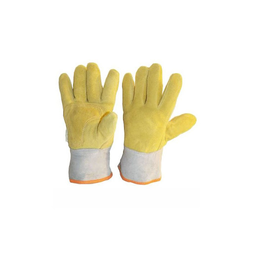 Imagen Par Guante Descarne Amarillo o Gris Premium con Refuerzo Pistola Puño corto