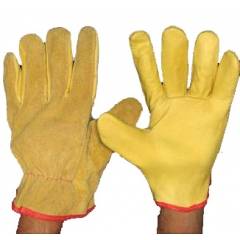 Imagen Par Guante Descarne 1/2 Paseo Amarillo Premium con Refuerzo IRAM
