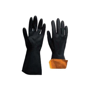 Imagen Par Guante Látex Uso Industrial Negro Talle L IRAM