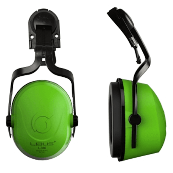 Imagen Protector Auditivo Copa Libus L-360 Hi Visibility para Casco NRR 29 db IRAM