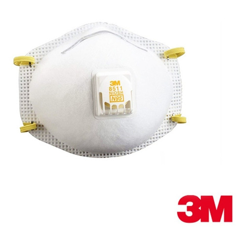 Imagen Respirador 3M 8210V N95 para Polvos Humos y Neblinas con Válvula