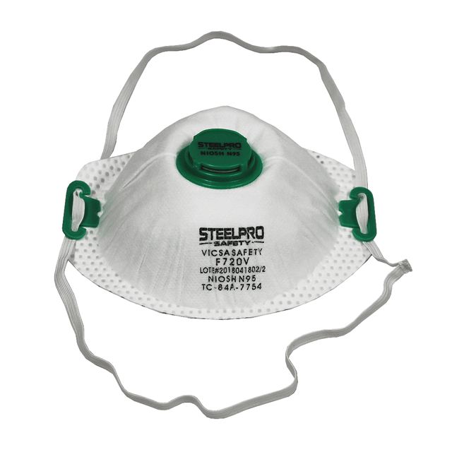 Imagen Respirador SteelPro F333 R95 para Soldadura con Válvula Idem 3M 8214