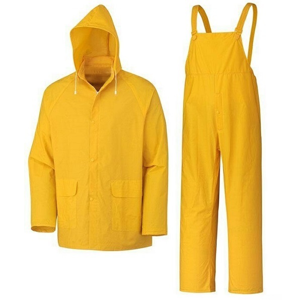 Imagen Traje de Lluvia PVC Jardinero o Pijama Amarillo Espesor 0,35 mm del L al XXXL