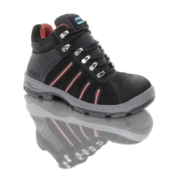 Imagen Zapatilla OMBU Krypton Negra Suela PU Bidensidad c/Puntera del 38 al 46